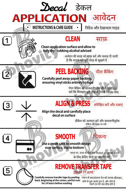 Bhovity® Bhagat Singh Car & Bike Sticker - 15cm x 14cm Red Radium Vinyl Decal | Patriotic Indian Freedom Fighter Design for Vehicles, Laptops & Water Bottles