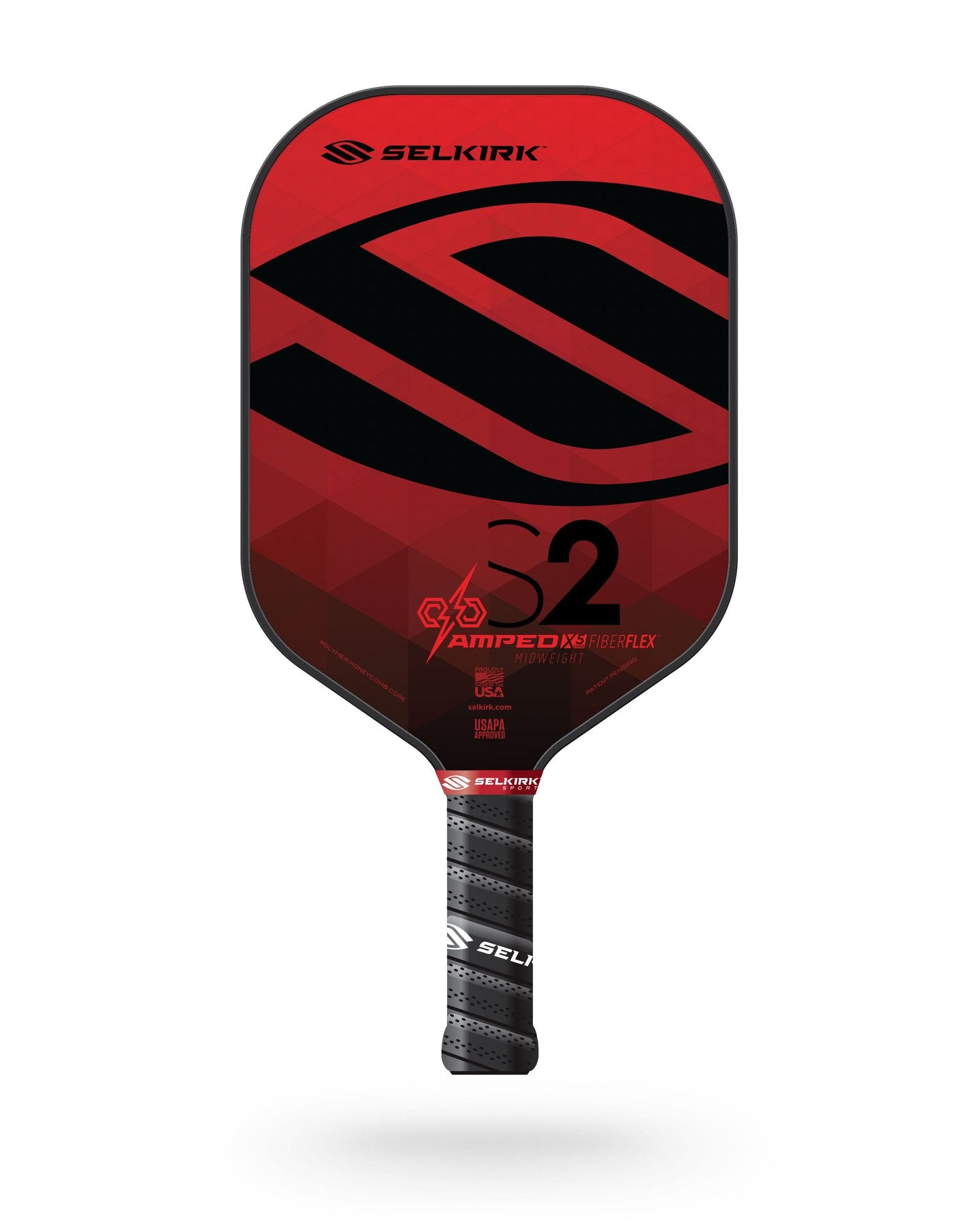 Selkirk AMPED S2 Midweight Pickleball Paddle - Premium Graphite Face & Polymer Core for Control & Power - Perfect for Indoor & Outdoor Games, Tournaments & Recreational Play