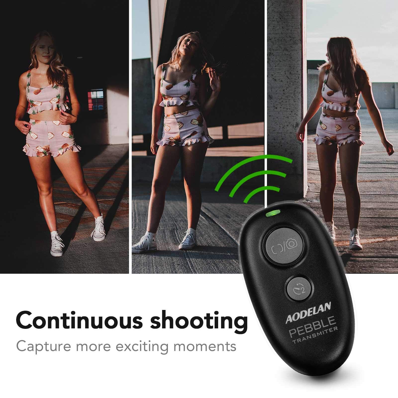 Wireless Shutter Release Remote Control for Canon EOS R5 C, R3, R6, 5D, Fujifilm GFX 50S II, Olympus E-M1 Mark III & E-M5 III | Replaces Canon TC-80N3, RS-60E3, Fuji RR-100, Olympus RM-CB2 | Perfect for Time-Lapse, Group Photos & Hands-Free Shooting