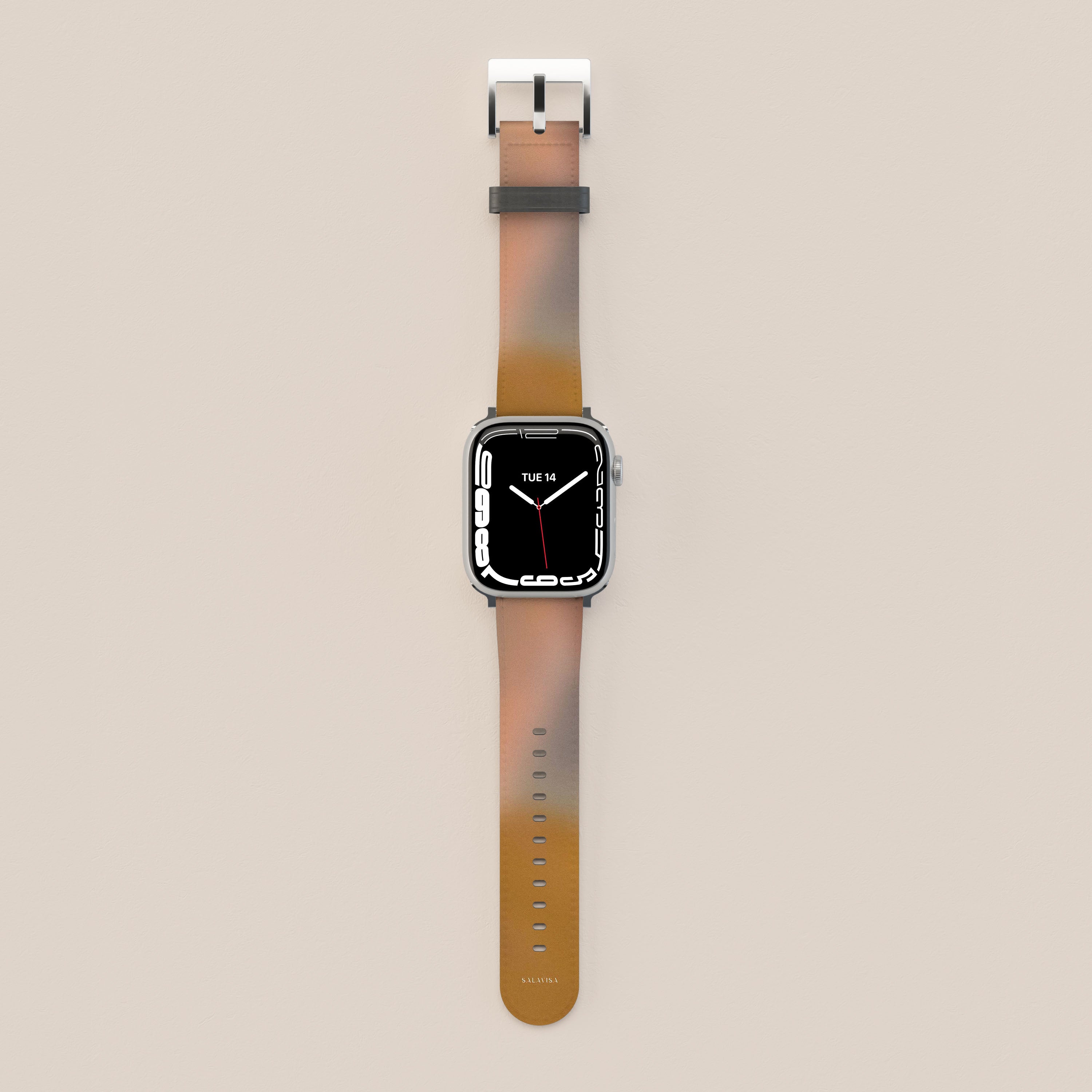 Premium Amber Haze Apple Watch Band - Soft Silicone Replacement Strap for Apple Watch Series 9/8/7/6/SE/5/4/3 - Stylish & Comfortable Sport Loop for Women & Men - Perfect for Workouts, Running & Everyday Wear