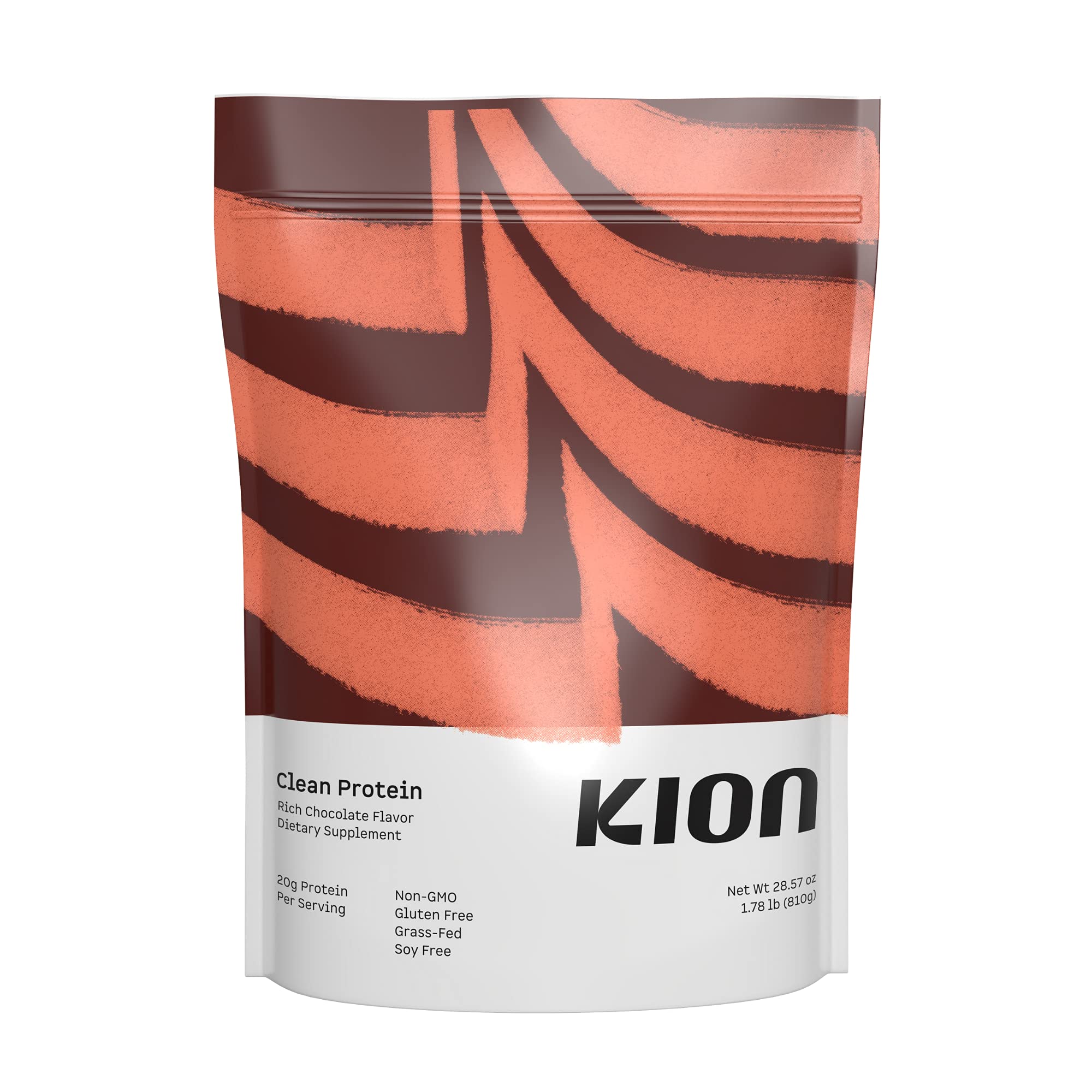 Kion Clean Protein Powder | Grass-Fed Whey Isolate | Rich Chocolate Flavor | 30 Servings | Post-Workout Recovery & Healthy Lifestyle Support
