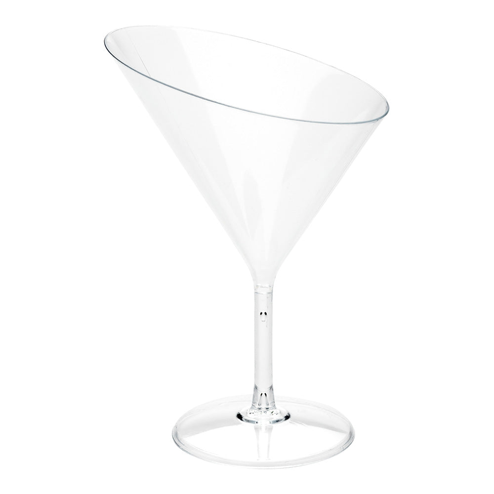 2 oz Clear Plastic Martini Glasses - 100-Pack Round Cocktail Cups for Parties, Bars & Events (3.5