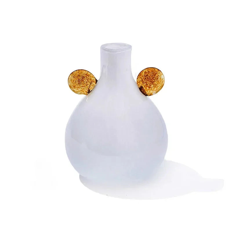 Elegant Carousel Pop Glass Vase - Modern Home Decor for Flowers, Centerpiece, Wedding & Party Decorations - Perfect for Living Room, Dining Table, and Special Events