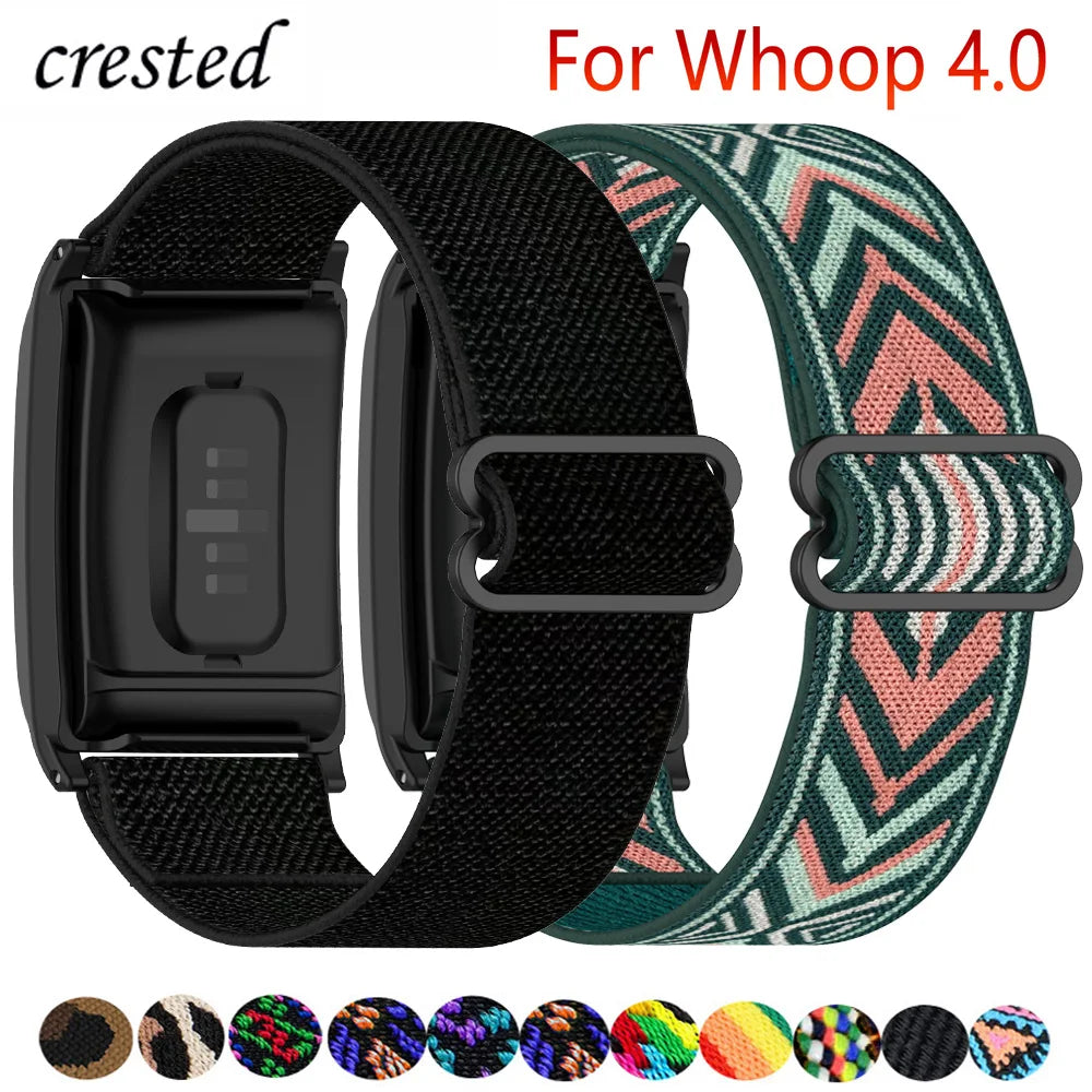 Premium Elastic Strap for Whoop 4.0 & 3.0 - Comfortable, Durable Fitness Band for Workouts, Running & Sleep Tracking
