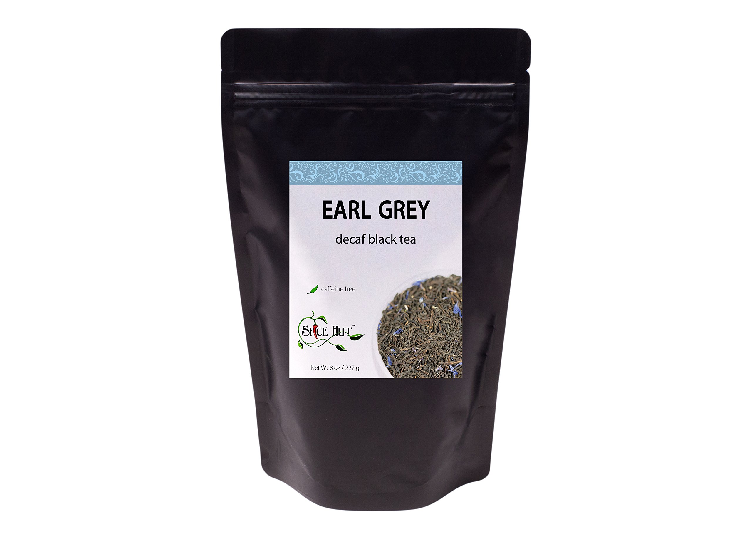 Premium Decaffeinated Earl Grey Black Tea Loose Leaf - Bergamot Citrus Flavor | 80-100 Cups (8oz) | Hot & Iced Tea | Perfect for Afternoon Tea, Relaxation & Gift Giving | The Spice Hut First Sip of Tea