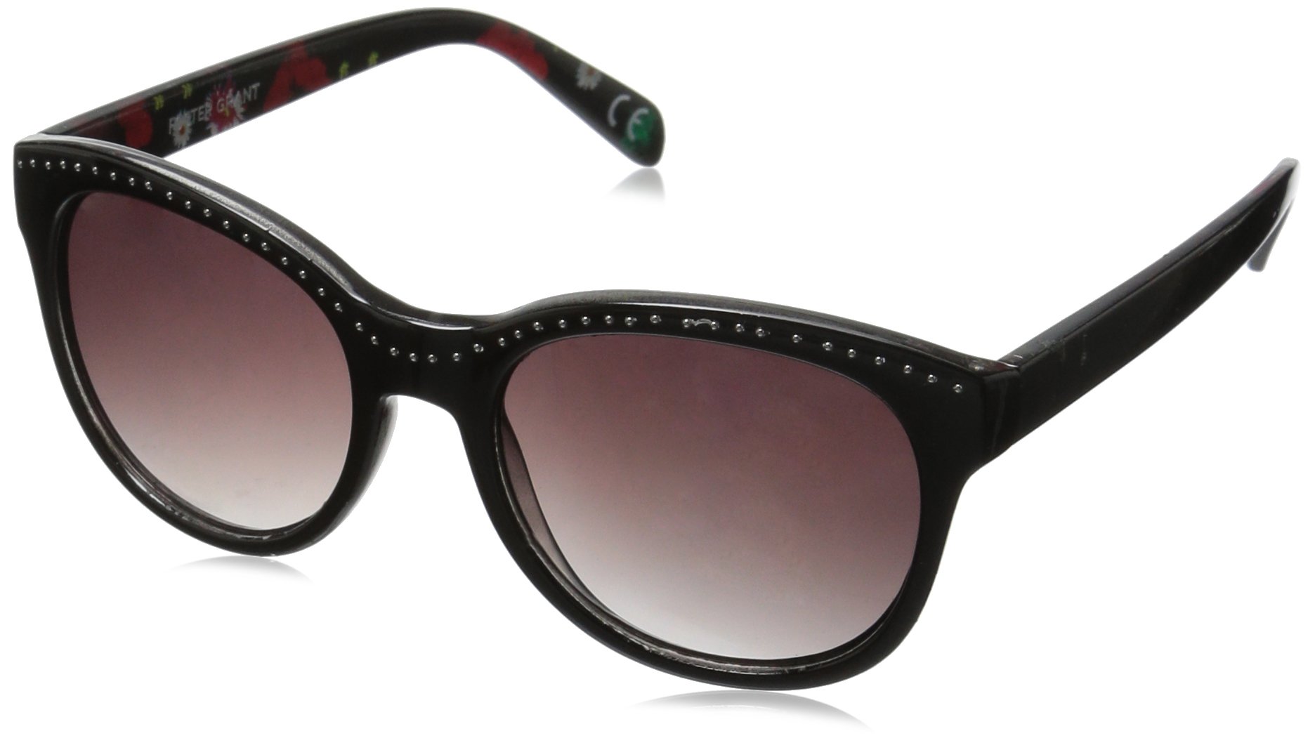 Foster Grant Women's Jada Round Polarized Sunglasses UV400 Protection - Stylish Retro Shades for Driving, Beach & Outdoor Activities