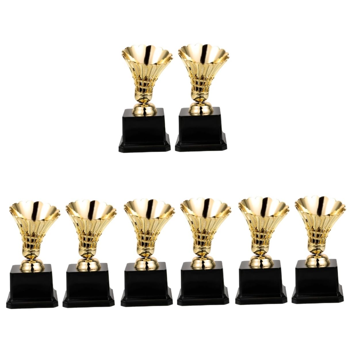 Milisten Badminton Trophy Award Cups - Desktop Decoration for Sports Awards, Plastic Badminton Trophies for Champions | Perfect for Tournaments, School Competitions & Office Recognition Ceremonies