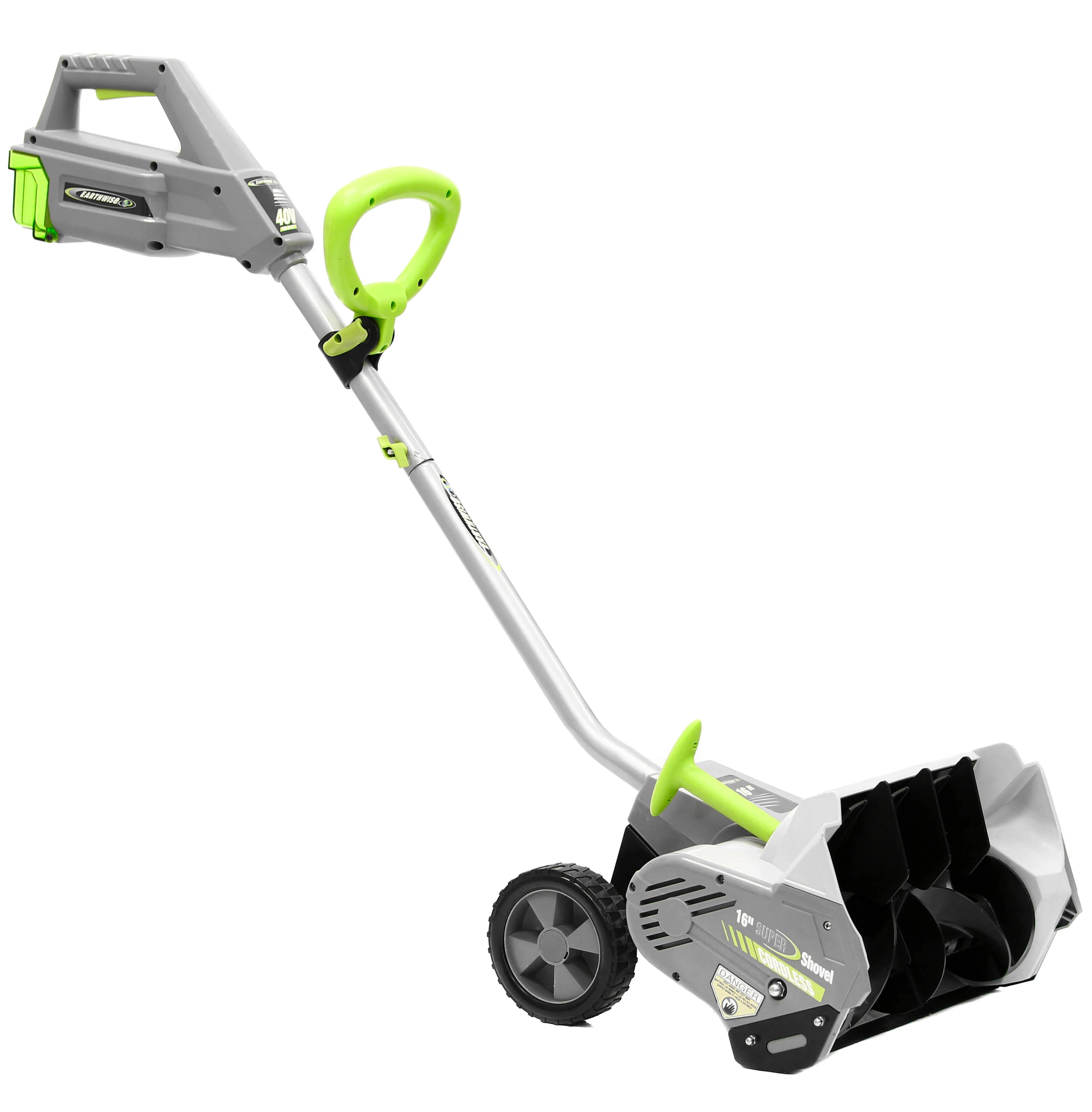 Earthwise SN74016 16-Inch 40V Cordless Electric Snow Blower with 4Ah Battery - Powerful Snow Removal for Driveways, Sidewalks & Small Yards