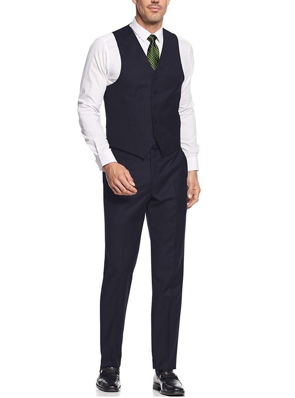 Salvatore Exte Men's 3-Piece Suit Set - Premium Blazer Jacket, Dress Vest & Pants for Formal Events, Weddings & Business Meetings