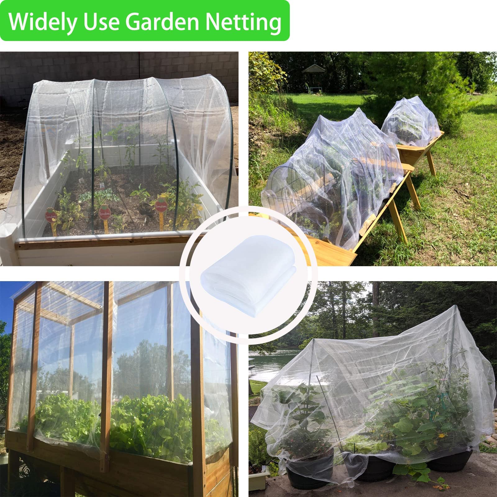 Premium 19.7x9.9FT Garden Mesh Netting - Heavy Duty Bird Barrier & Plant Protection Cover for Fruits, Vegetables, Flowers, Strawberries | Ideal for Home Gardens, Greenhouses & Backyard Farming