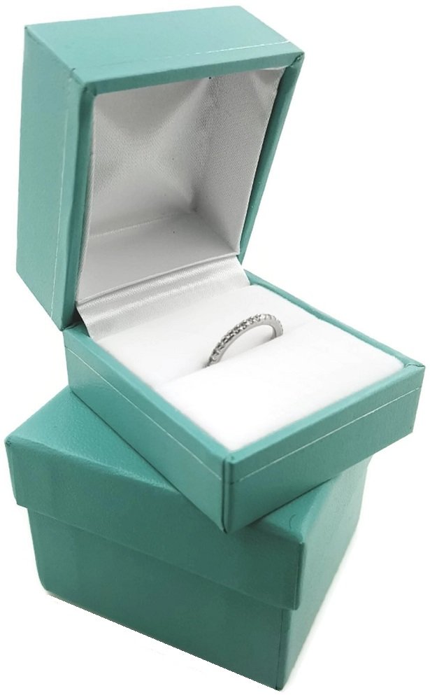 Luxury Teal Jewelry Box for Necklaces, Bracelets, Earrings & Watches - Elegant Robin's Egg Blue Gift Box for Jewelry Storage & Organization - Perfect for Travel, Home Decor & Wedding Gifts