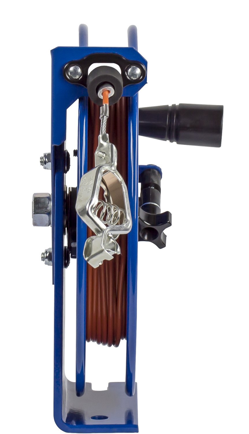 SDH-200 Static Discharge Hand Crank Cable Reel with 200-Foot Cable | Industrial-Grounding Solution for Construction Sites & Workshops