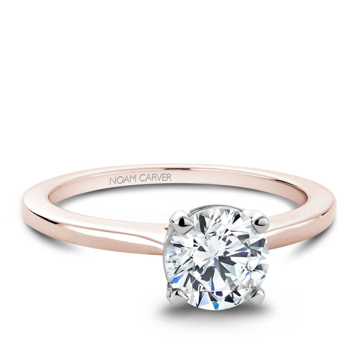 14K Rose & White Gold Engagement Ring for Women - Elegant Vintage Wedding Band - Perfect for Proposals, Anniversaries & Romantic Occasions