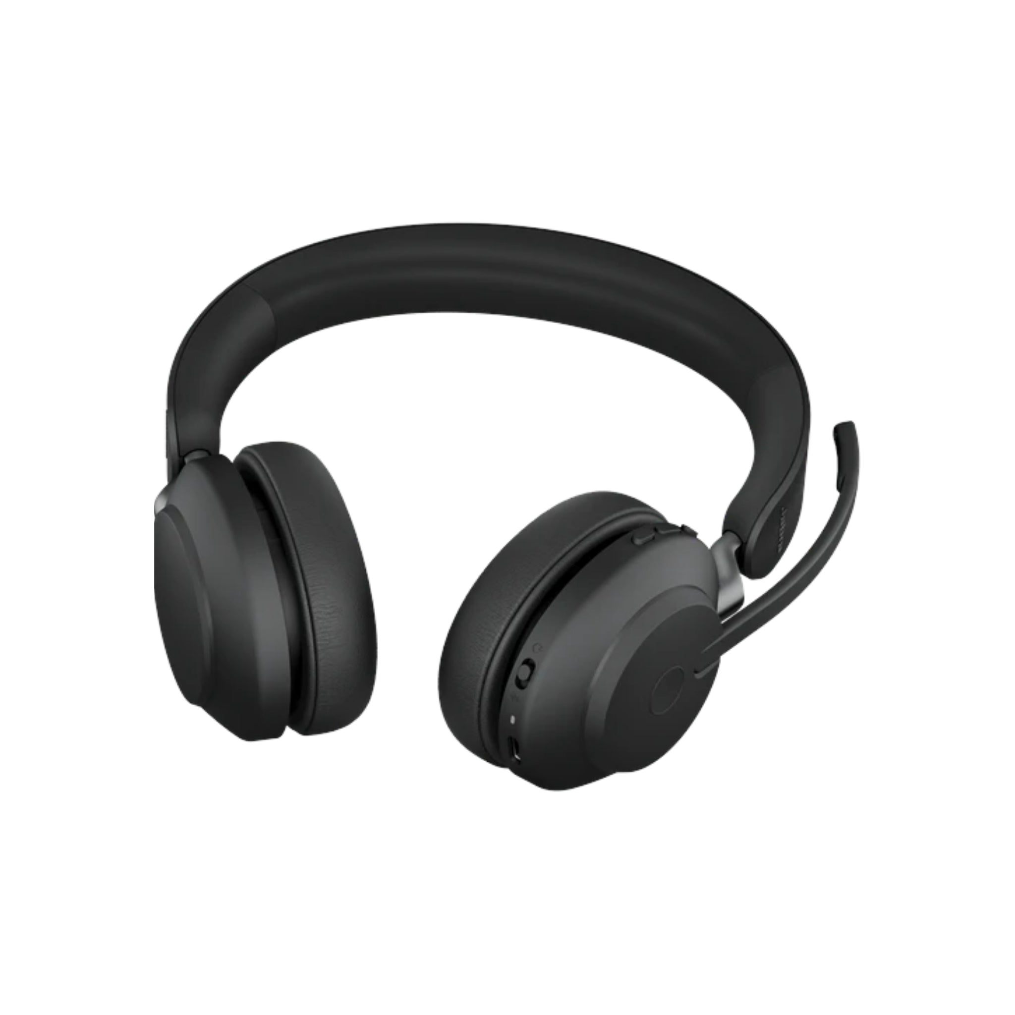 Jabra Evolve2 65 Wireless Bluetooth Headset with USB-C Charging Stand - Noise Cancelling Office Headphones for Calls & Music (Black) | Perfect for Remote Work, Video Conferencing & Home Office Use