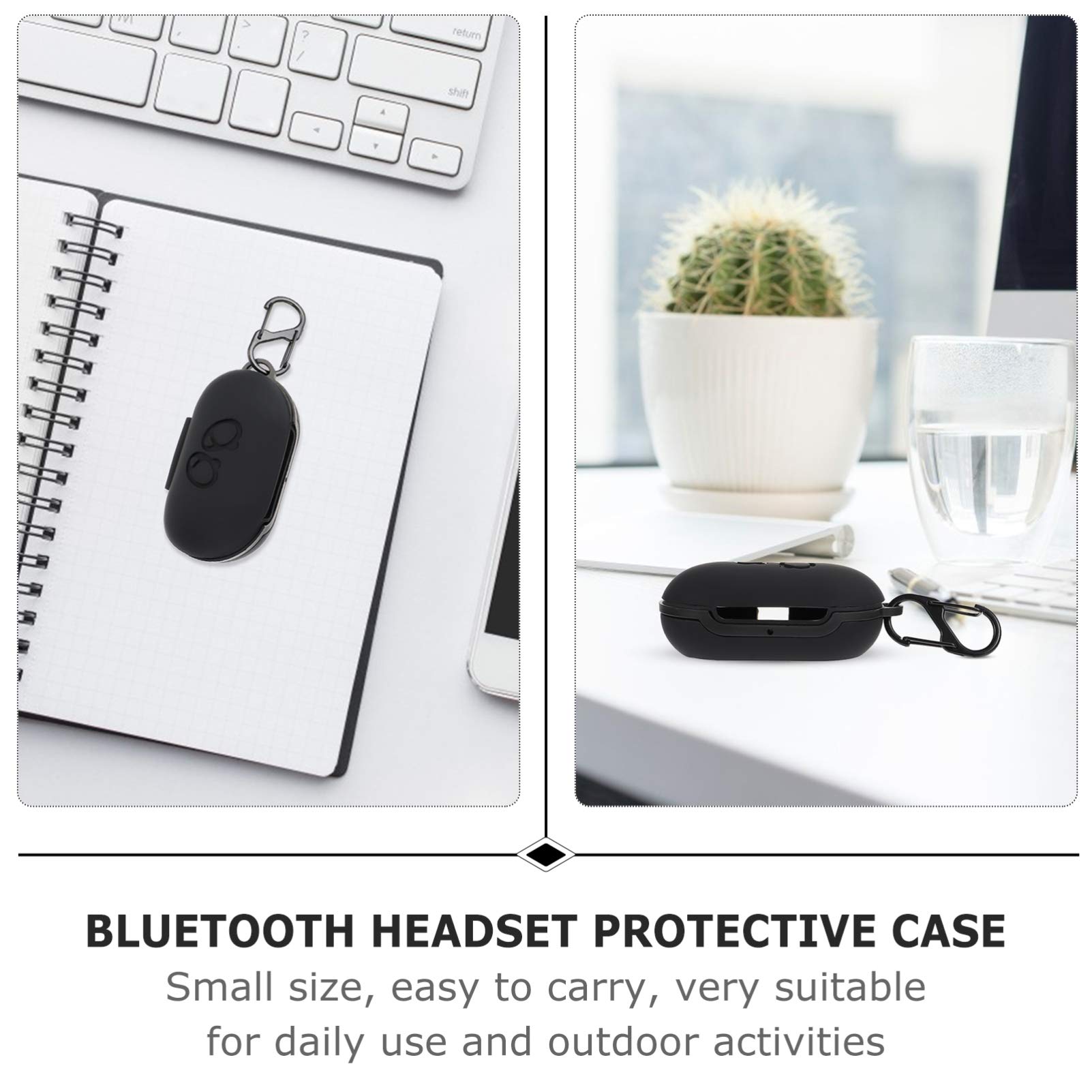 Premium 2-Pack Silicone Headphone Storage Case - Protective Cover for Over-Ear Headphones - Travel, Gym & Home Organization Accessory