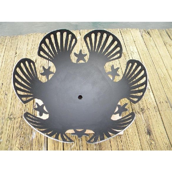 Barefoot Beach Wood Burning Fire Pit Art - Outdoor Patio & Backyard Fireplace for Camping, Beach, and Garden Gatherings