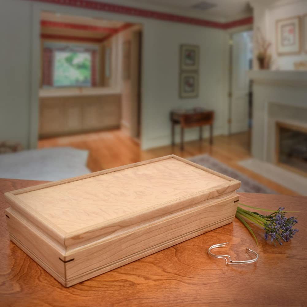 Handmade Hardwood Jewelry Box - 11
