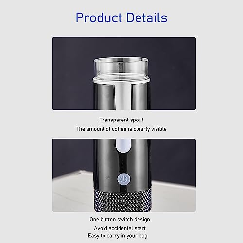 Jiawu Portable Espresso Machine - Mini Handheld Rechargeable Electric Coffee Maker for Travel, Camping & Hiking | Compatible with K-Cups & Ground Coffee | Perfect for Outdoor Adventures, Office Use & Home Brewing