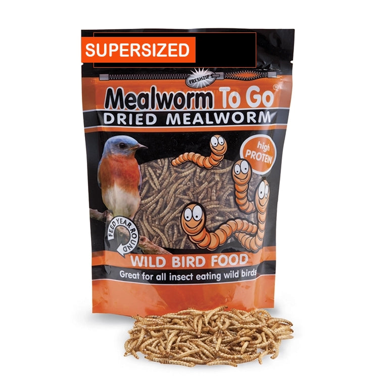 Premium Dried Mealworms for Birds, Reptiles & Chickens - 17.64 oz (500g) Bulk Pack - High Protein Pet Food & Wild Bird Treat - Perfect for Backyard Bird Feeding, Chicken Treats & Reptile Nutrition
