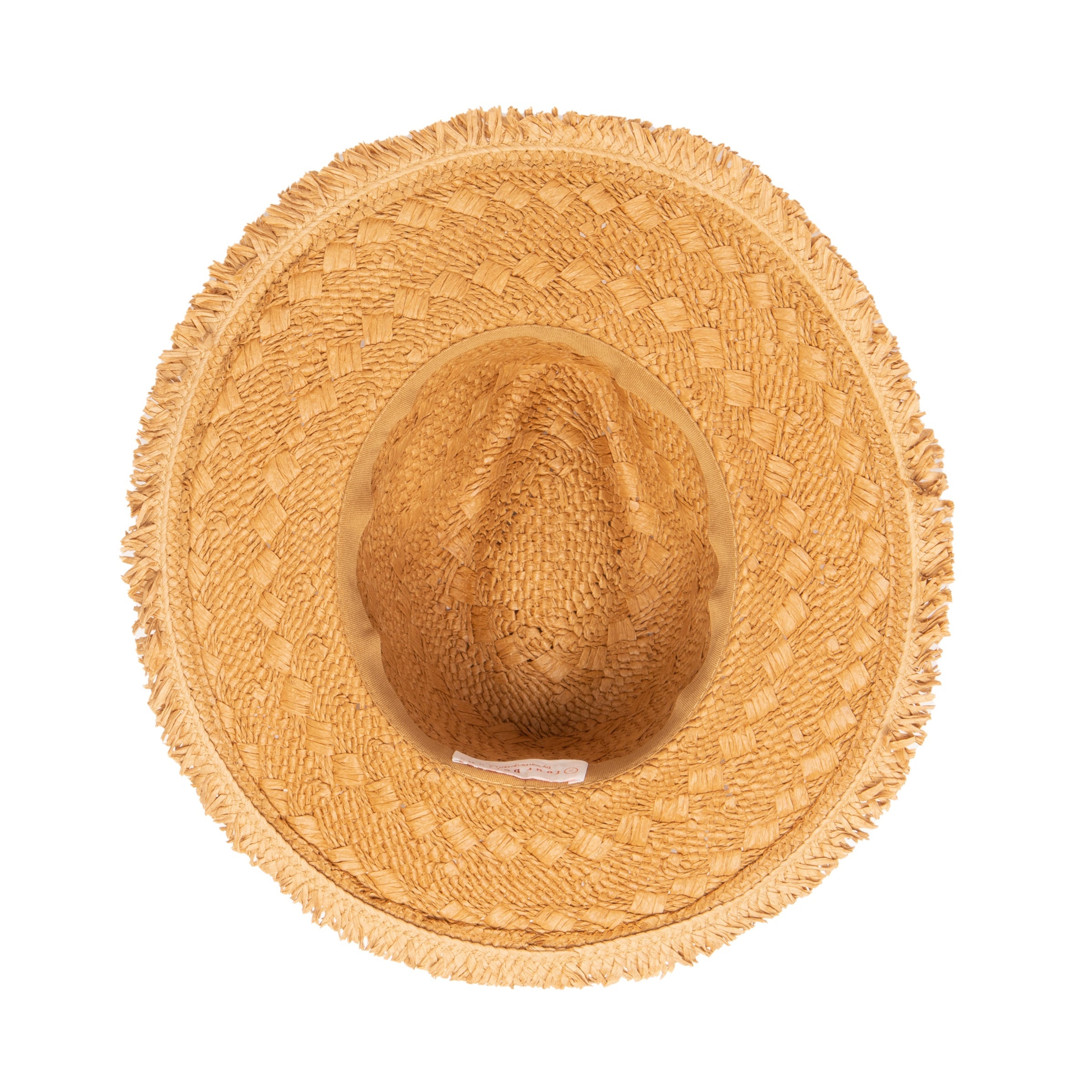 Stylish Women's Woven Pattern Fedora Hat with Frayed Edge - Fashionable Sun Hat for Outdoor Activities, Beach Vacations & Summer Outfits