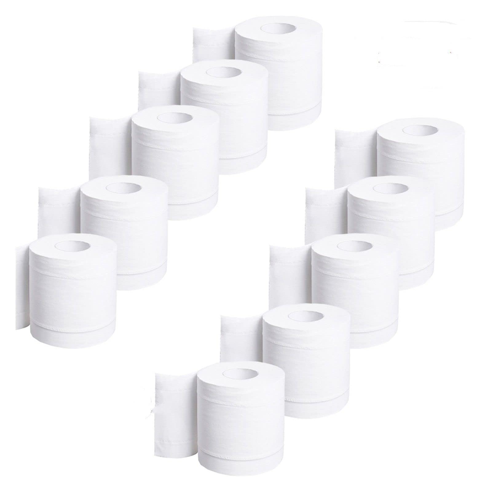 Premium 4-Ply Super Soft White Toilet Paper - 10 Rolls Bulk Pack | Ultra Absorbent & Eco-Friendly Recycled Bath Tissue | Ideal for Home, Office & RV Use (TP01-10 Rolls)