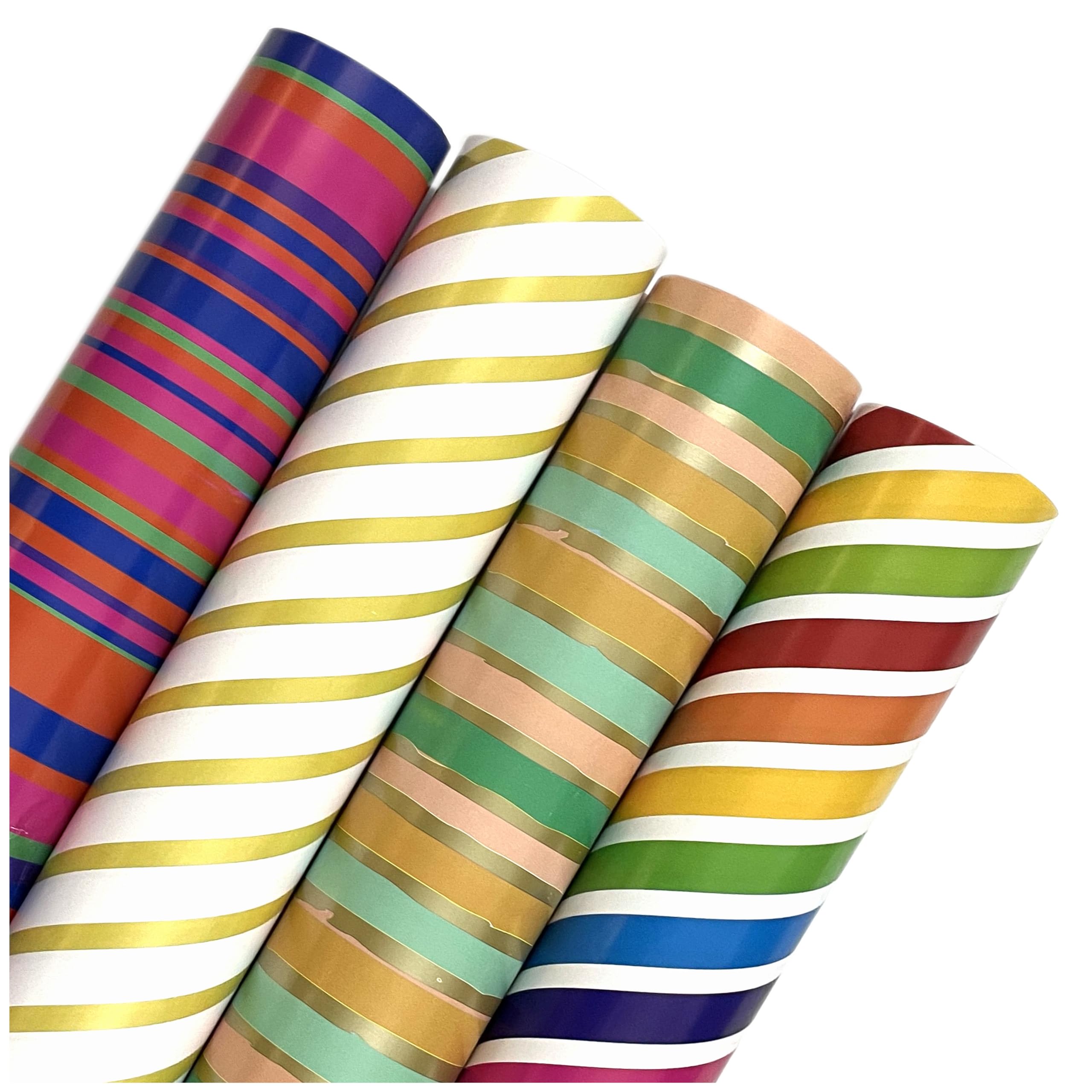 Premium AccuPrints Gift Wrapping Paper Set - 12 Sheets (45cm x 65cm) with Nametag Stickers | Assorted Designs for Birthdays, Christmas & Special Occasions | Eco-Friendly Craft Paper for DIY Gift Wrapping & Scrapbooking