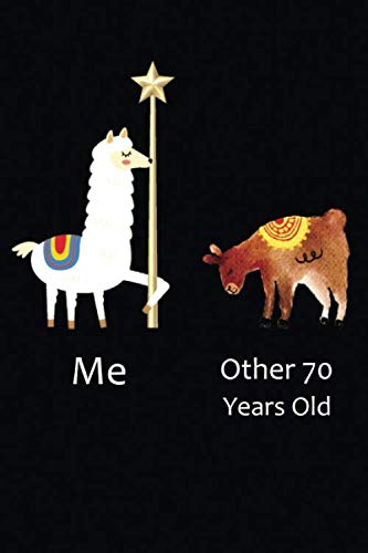 Funny 70th Birthday Notebook for Women & Men Born in 1950 - Retro Llama Dancing Design - 70 Years of Being Awesome Journal - Perfect 70th Birthday Gift Idea for Her or Him - Great for Birthday Parties, Memory Keeping & Anniversary Celebrations