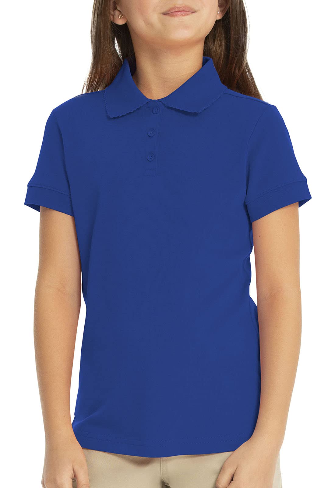 Girls' School Uniform Polo Shirt - Comfortable Feminine Fit for Classroom & Daily Wear - Perfect for School, Events & Casual Outfits