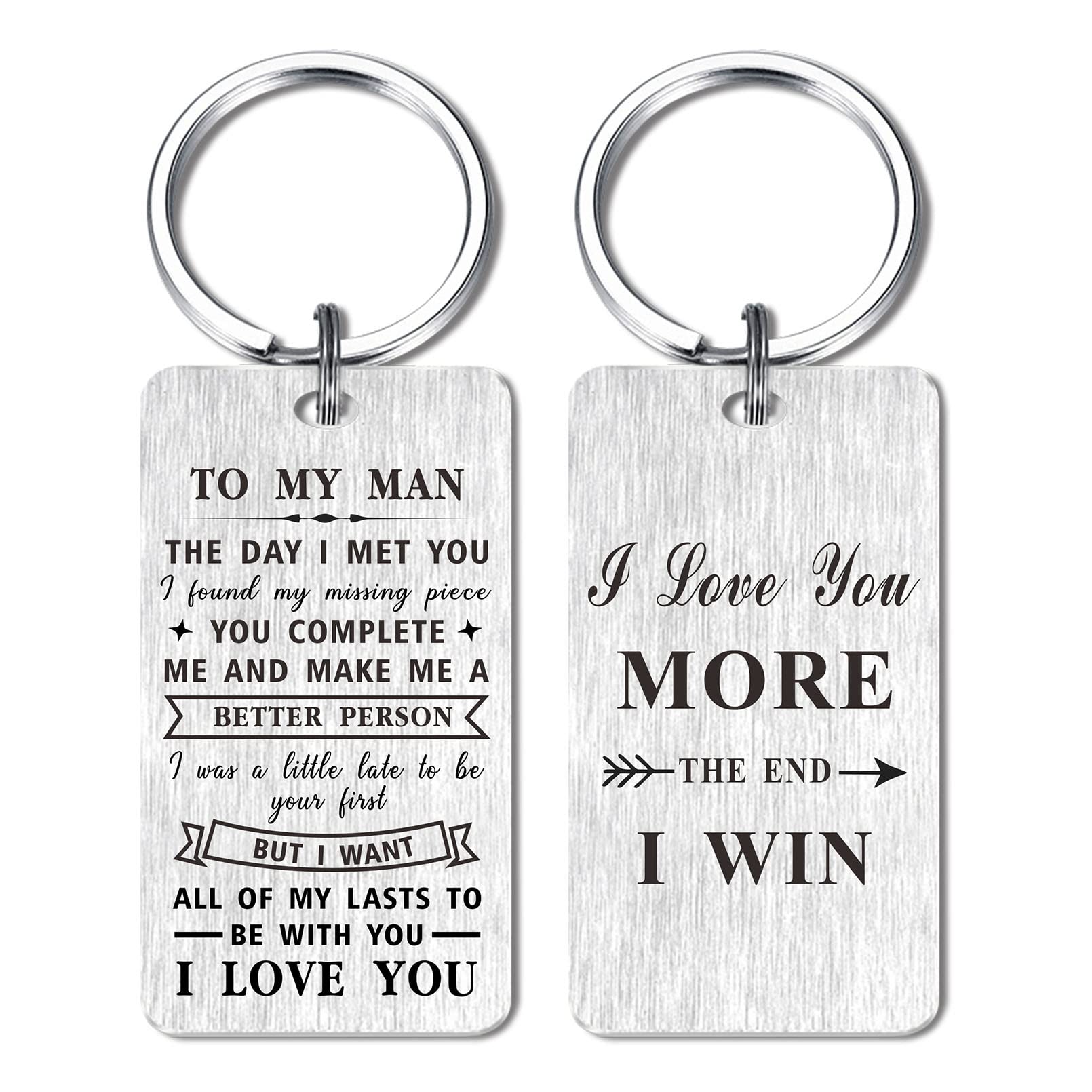 I Love You Keychain Gift for Him - Anniversary & Father's Day Present