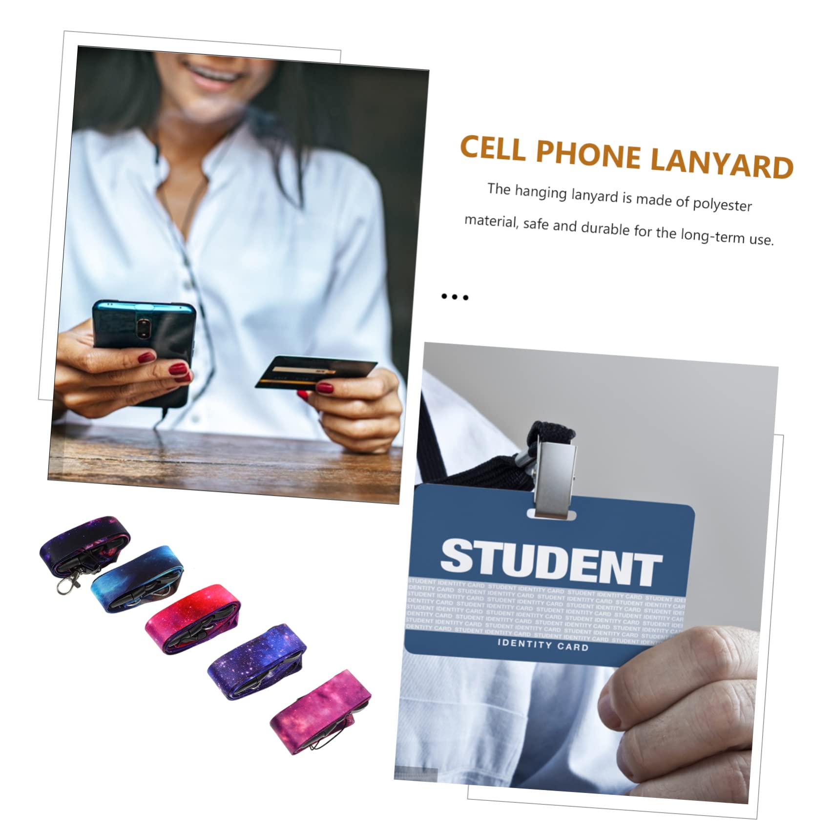 20 Pack ID Card Lanyards with Flashlight Keychain - Durable Polyester Phone Lanyard & Wrist Strap for Work, Events, and Security Accessories (Black) - Perfect for Office Badges, Conventions, and Nighttime Safety