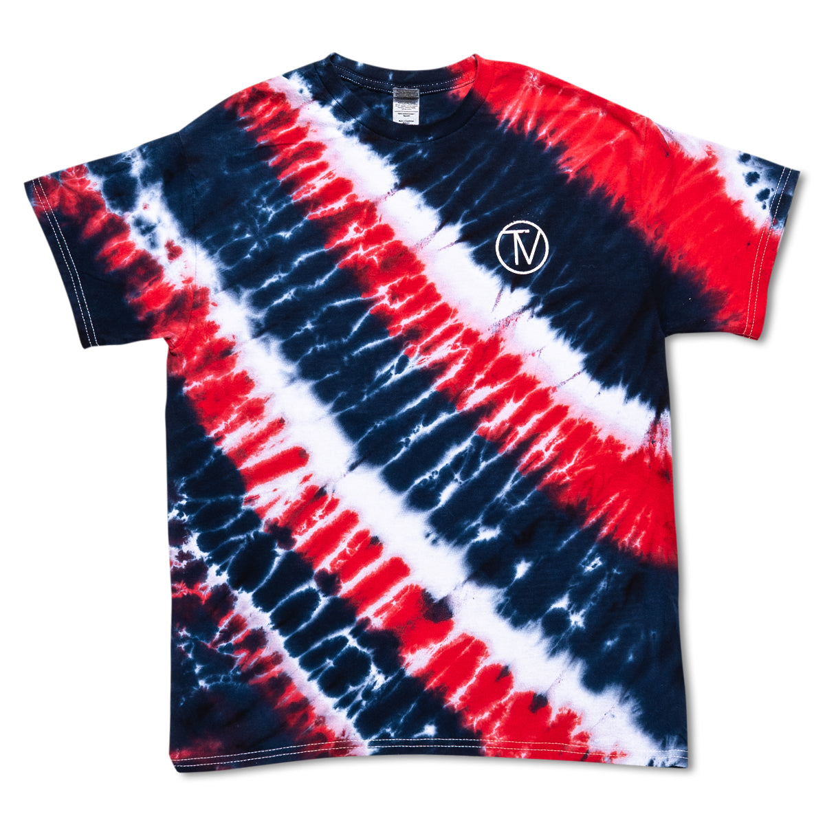 Patriotic Tie Dye T-Shirt for Men & Women - American Flag Graphic Tee - Comfortable Cotton Shirt for 4th of July, Memorial Day & Veterans Day Celebrations