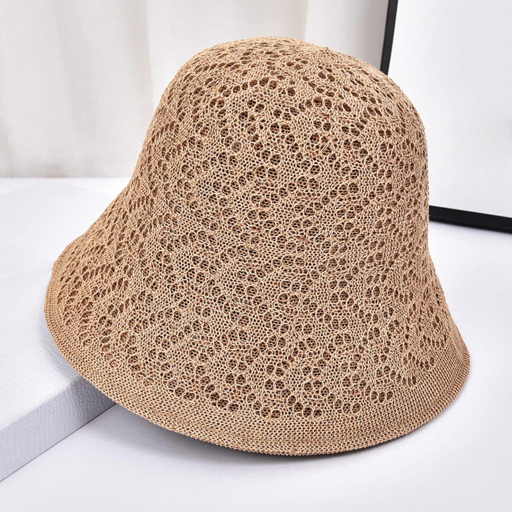 Stylish Women's Sun Hat - Breathable Woven Straw Fisherman Hat for Spring, Summer & Fall - Korean Fashion Beach Cap for Outdoor Activities, Travel & Gardening