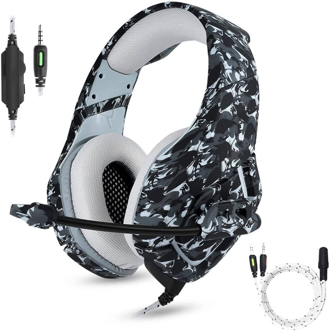 Best Gaming Headset with Microphone for PS4, PS5, Xbox One, Xbox Series S|X - Noise Cancelling Over-Ear Headphones with Surround Sound for PC, Mac, Laptop & PlayStation | Perfect for Competitive Gaming & Streaming