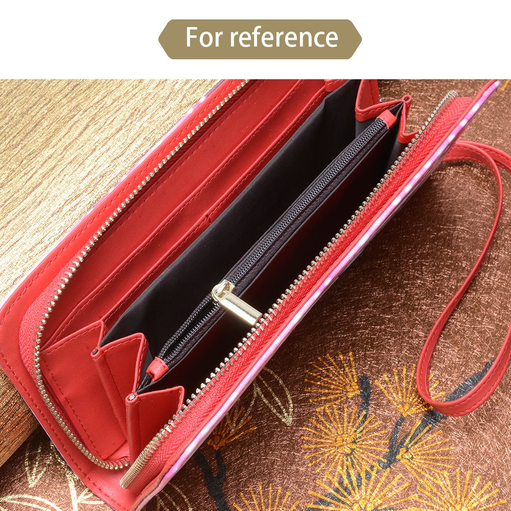 NIWAHO Women's Leather Dog Print Wallet - Dog Mom Gift for Daily Use