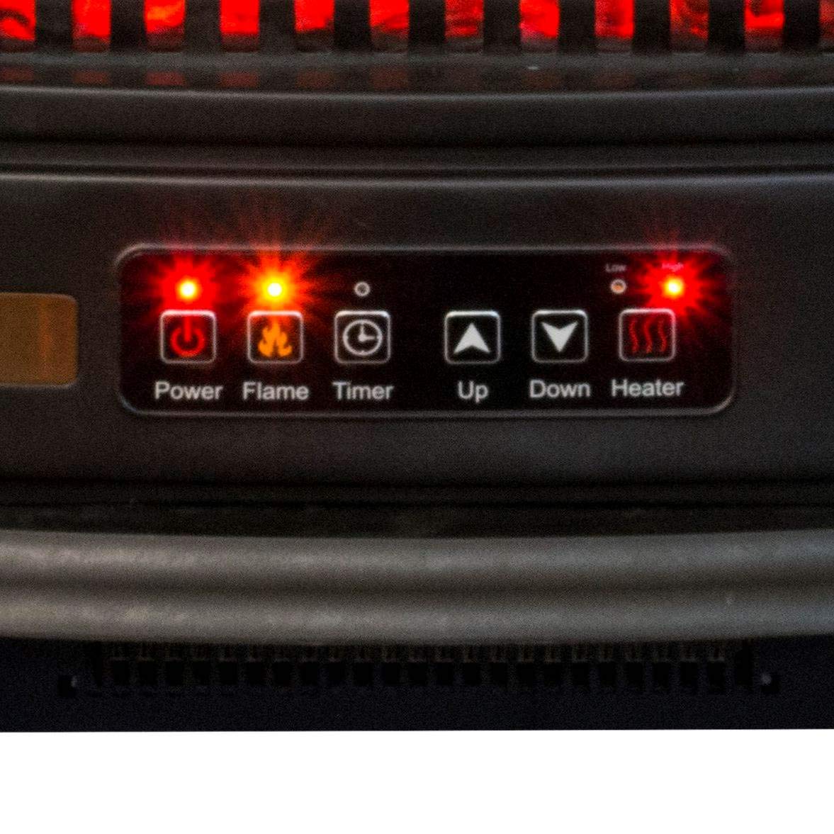 LifeSmart LifePro 1500W Electric Stove Space Heater with Remote - 3-Element Infrared Quartz Heater for Home, Office & Bedroom - Fast Heating & Energy Efficient