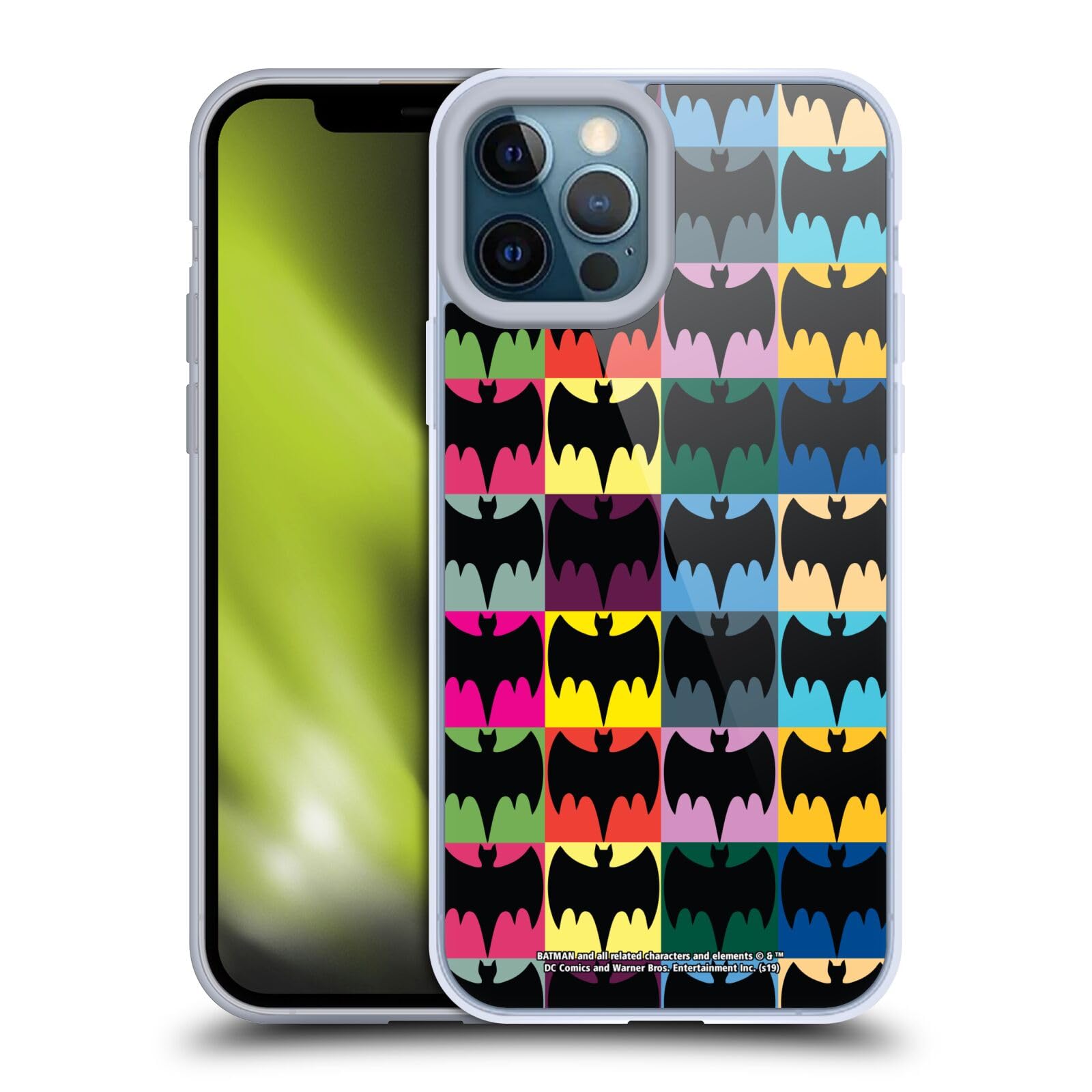 Official Batman TV Series Soft Gel Phone Case for Apple iPhone 12 Pro Max - Licensed DC Comics Design, Durable Protection with Stylish Superhero Patterns (Perfect for Fans, Cosplay & Everyday Use)