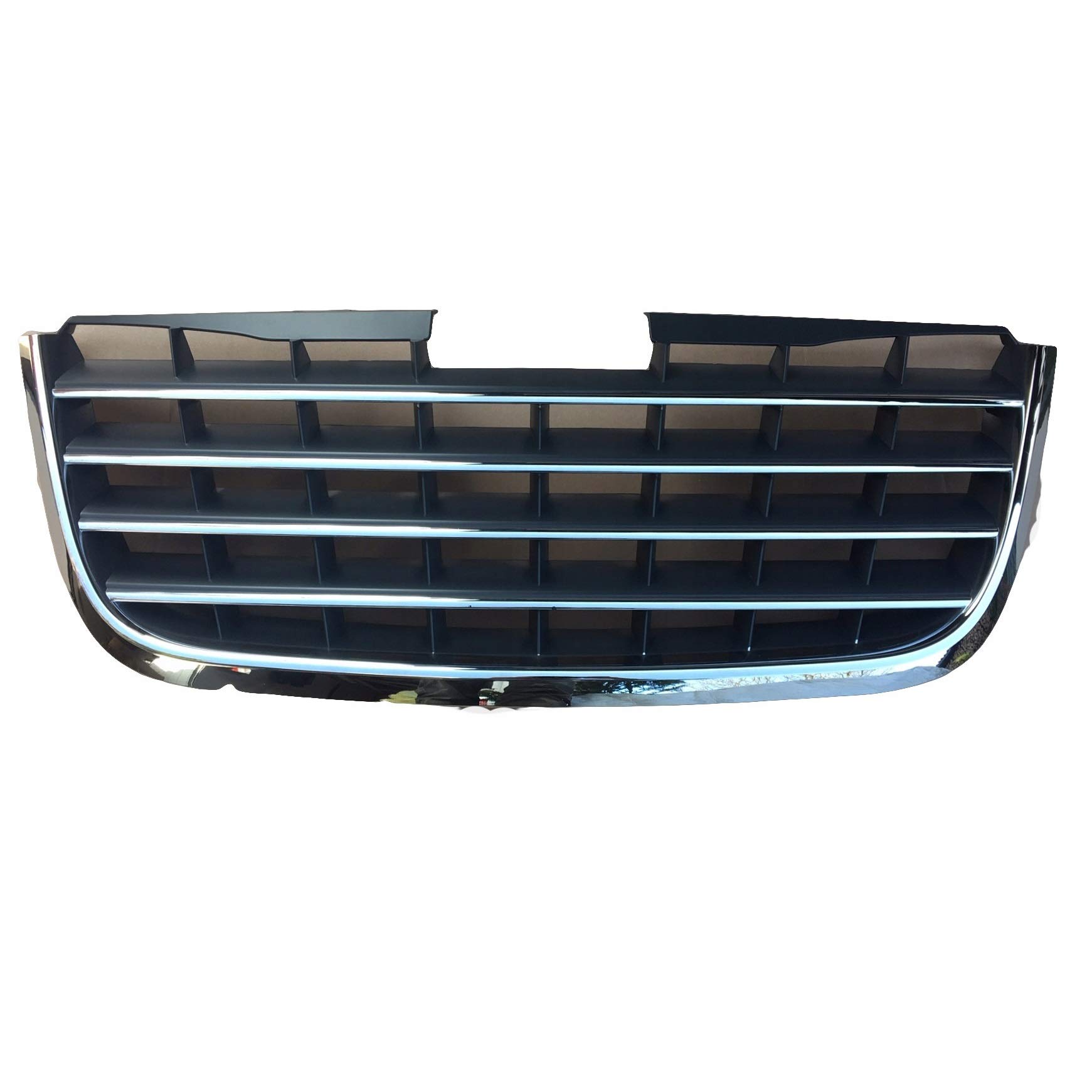 Perfit Liner Chrome Center Grille Grill Assembly Replacement Part - Compatible with 2008-2010 CHRYSLER Town & Country (Fits CH1200309, 5113228AA) - Perfect for Front End Restoration & Vehicle Customization