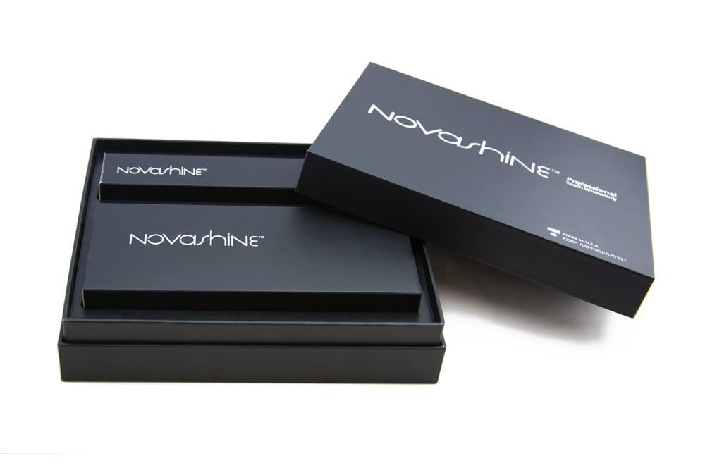 Novashine Professional Teeth Whitening Kit for Men - Advanced LED Light Technology with Peroxide Gel, Smartphone Adapter & Travel Case | At-Home Whitening Treatment for Weddings, Job Interviews & Special Occasions | 2-Year Warranty