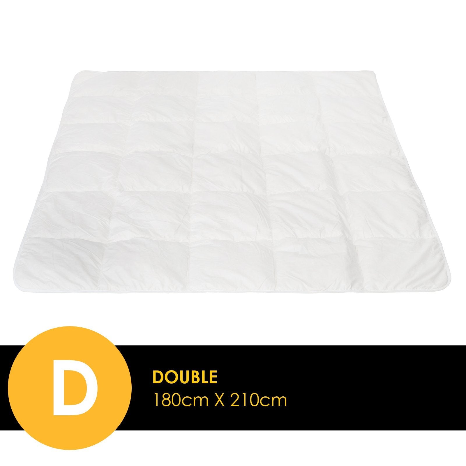 Casa Decor Silk Touch Quilt 360GSM All Seasons Antibacterial Hypoallergenic Double White - Luxury Bedding Set for Master Bedroom, Guest Room & Hotel Use