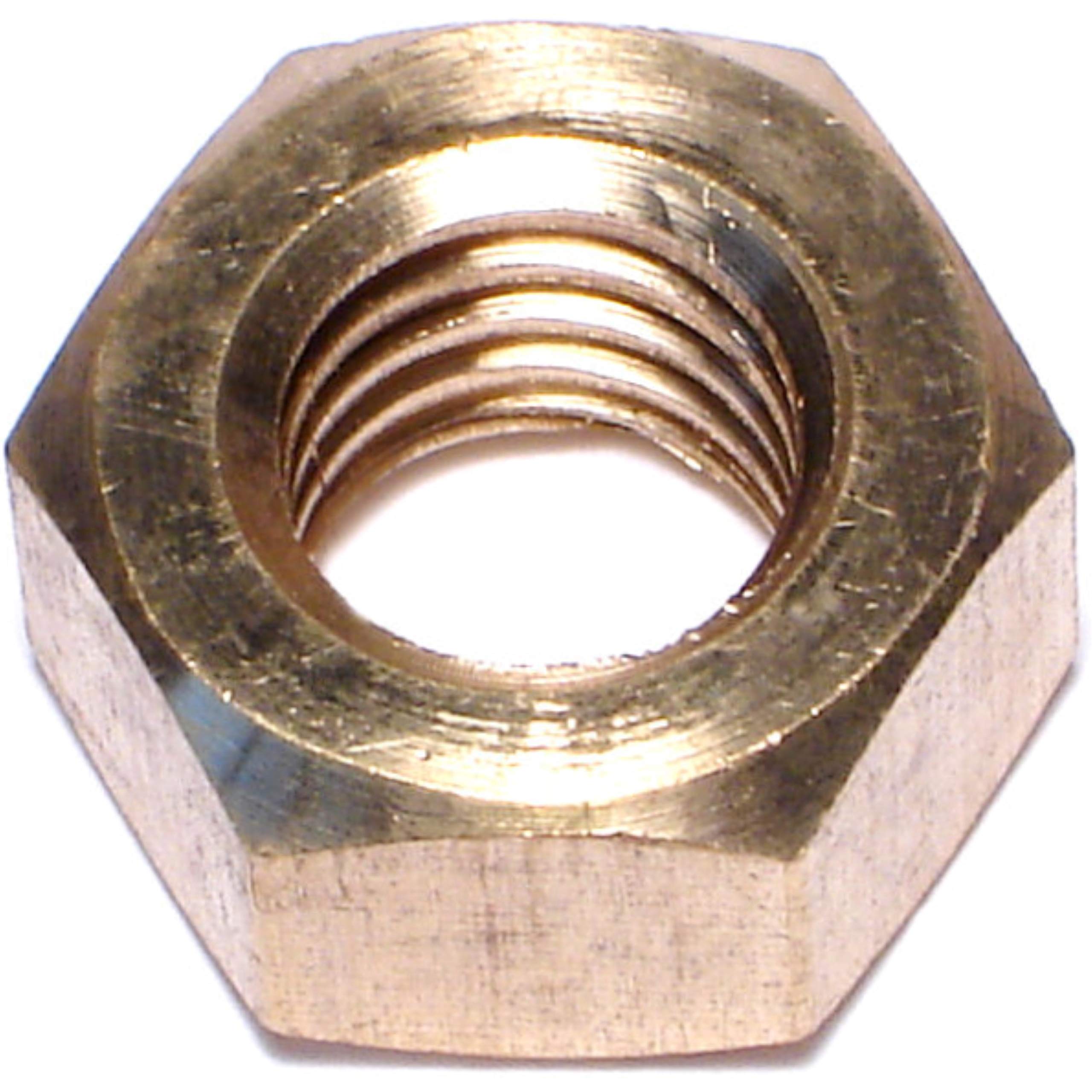 7/16-14 Finished Hex Nuts - Pack of 8 - Heavy Duty Steel Fasteners for Automotive, Machinery & DIY Projects