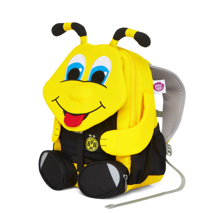 Affenzahn Large Friend BVB Borussia Dortmund Bee Backpack - Durable Kids School Bag for Boys & Girls - Perfect for School, Travel & Sports Fans