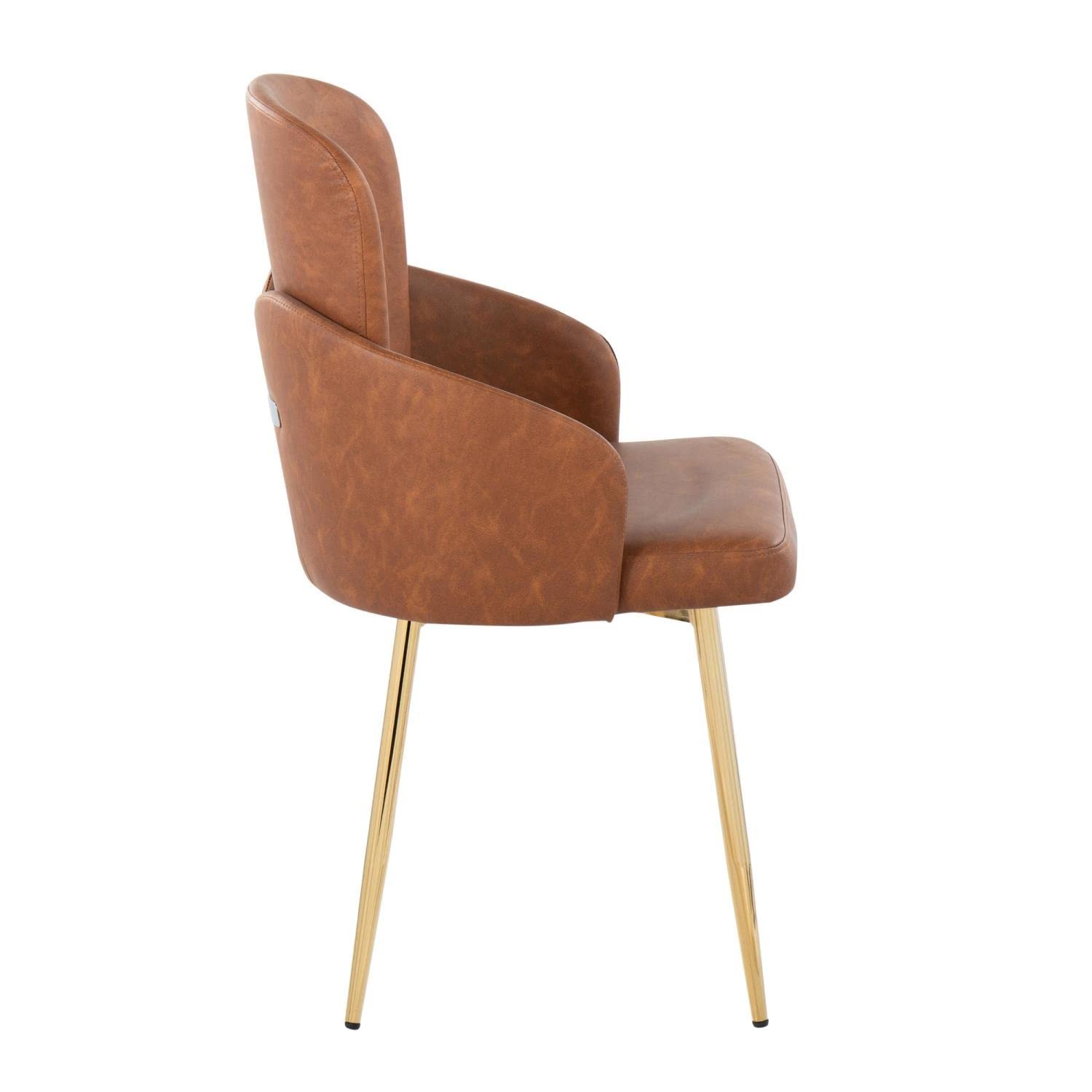 LumiSource Dahlia Upholstered Dining Chairs Set of 2 - Modern Kitchen Chairs for Dining Table - Perfect for Small Spaces, Breakfast Nooks & Contemporary Dining Rooms