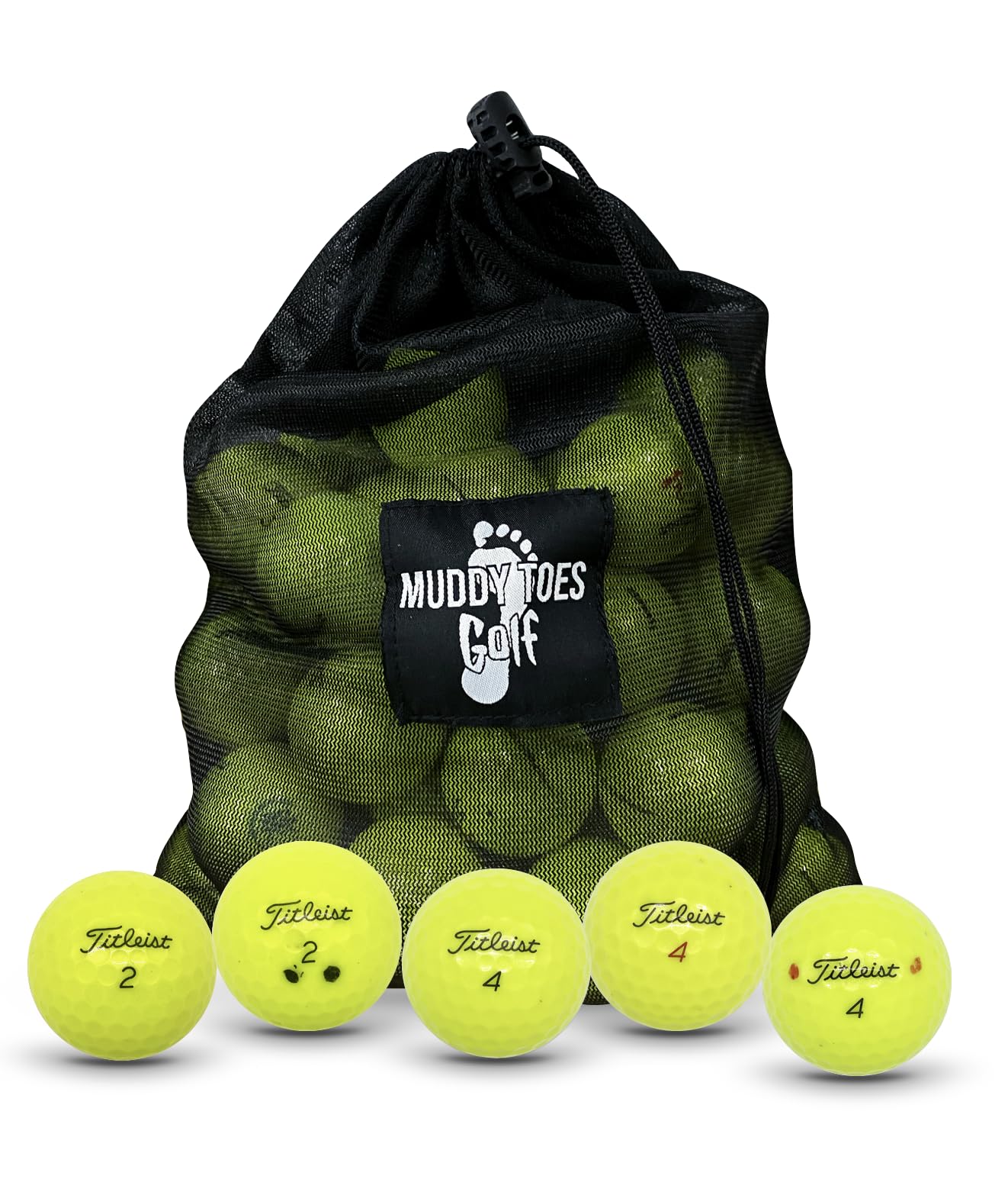 Premium Recycled Titleist Pro V1 Golf Balls - 48 Pack Mixed Yellow - Good Condition Ready to Play (RTP) - Perfect for Practice, Driving Range & Casual Golf Games