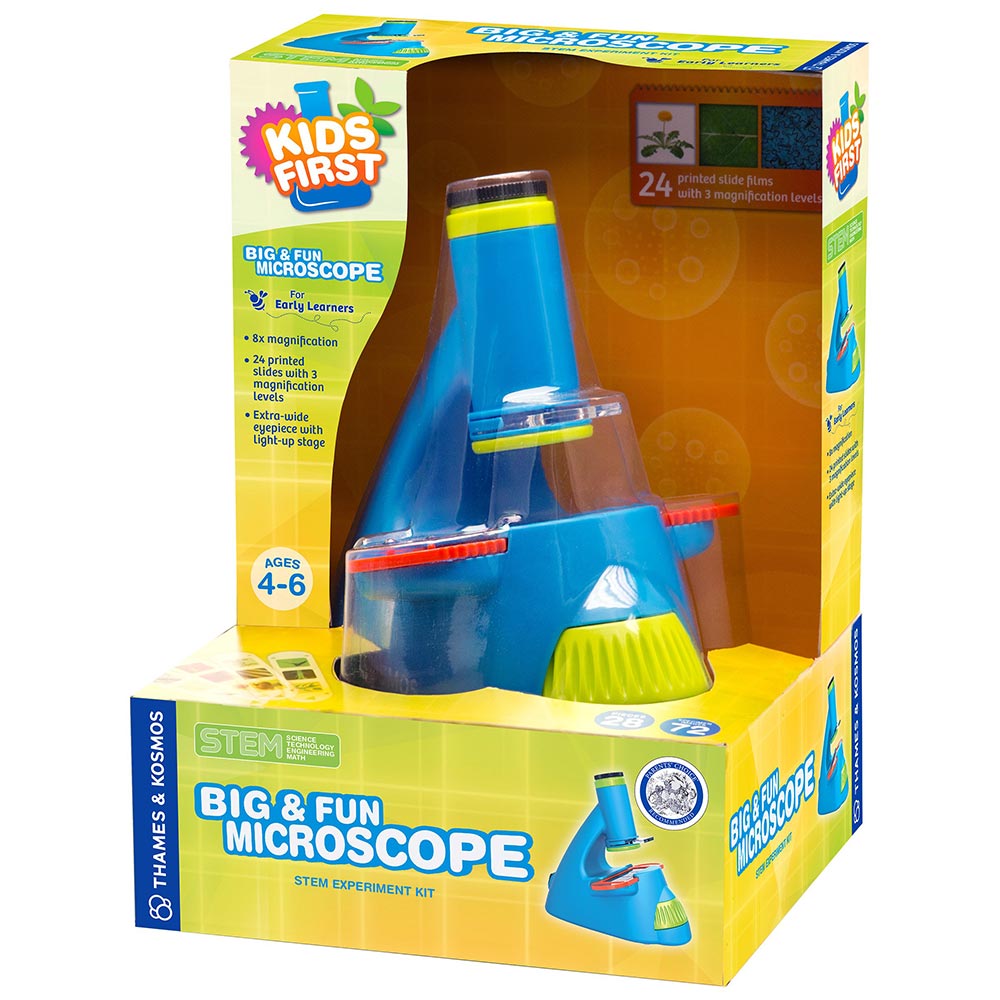 Kids First Big & Fun Microscope - STEM Educational Toy for Children Ages 5+ | Explore Science & Nature | Perfect for Home Learning & Classroom Activities