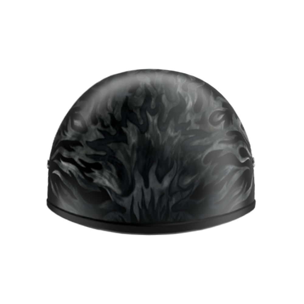 Daytona Half Skull Cap Motorcycle Helmet DOT Approved - Lightweight & Ventilated for Comfort - Perfect for Cruiser & Chopper Riders - Urban Commuting & Weekend Rides