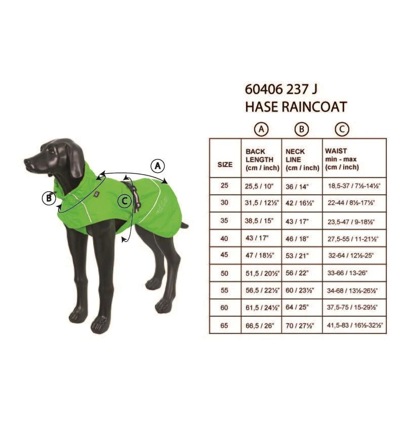 Rukka Pets Hase Waterproof Dog Raincoat - Lightweight & Durable Pet Rain Jacket for Small to Medium Dogs - Perfect for Outdoor Walks, Hiking, and Rainy Day Adventures