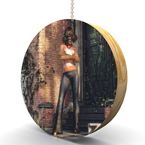 Stylish Hardwood Oak Ceiling Fan Pull Chain - Durable & Decorative Light Switch Cord for Bedroom, Living Room, and Kids Room