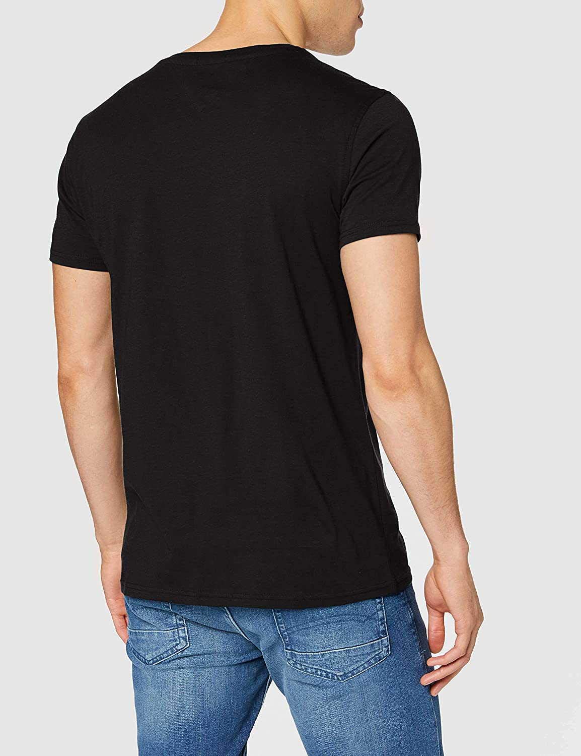 Tommy Jeans Malato Men's T-Shirts & Polo Shirts - Classic Black Cotton Casual Shirts for Everyday Wear | Perfect for Work, Weekend Outings & Street Style Fashion