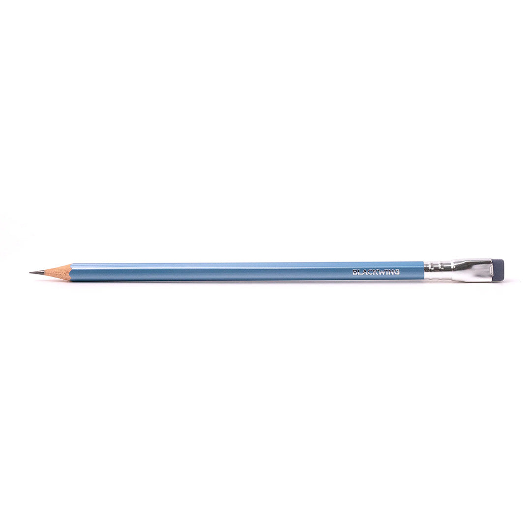 Blackwing Pearlescent Pencils - Set of 12 Premium Blue Art Pencils for Sketching, Drawing & Writing | Perfect for Artists, Students & Office Use