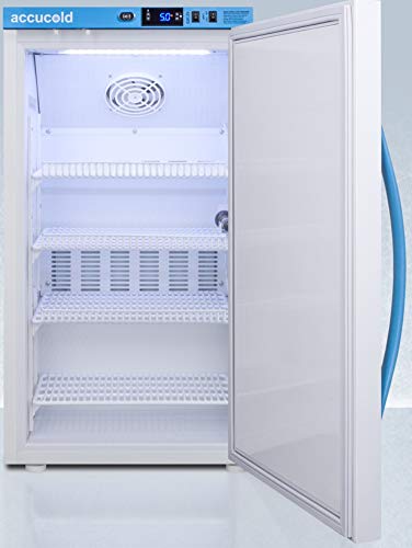 ACCUCOLD ARS3PV 3 cu.ft. Pharmaceutical Refrigerator - CDC Compliant Vaccine Storage with Adjustable Temperature, Alarm System & Lock | Energy Efficient Design for Pharmacy, Medication & Lab Use | Ideal for COVID Vaccines, Insulin & Biologics Storage